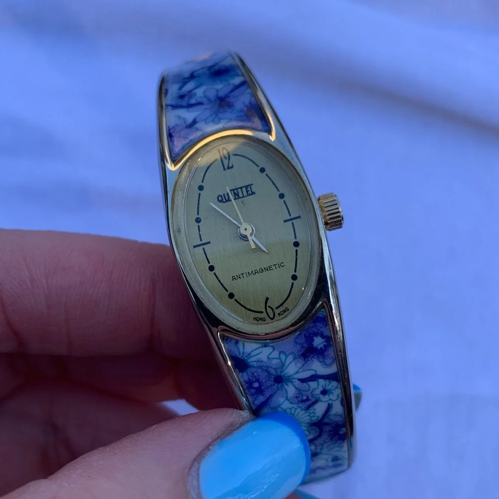 Vintage Watch Bangle Cuff Bracelet_8